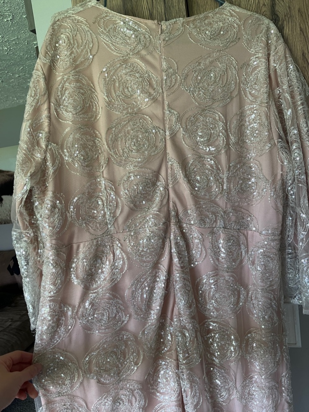 Dainty Jewells Blush Pink Sequin Dress | 2XL - Picture 6 of 8